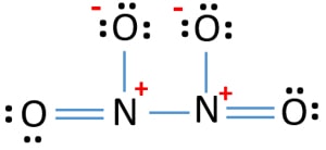 N2O4 lewis structure